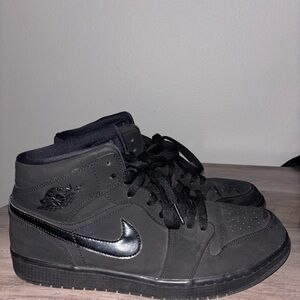 Nike Air Jordan 1s Black Sneakers